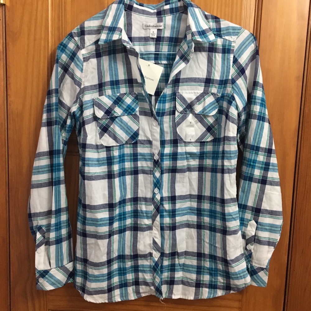 Croft & Barrow plaid top